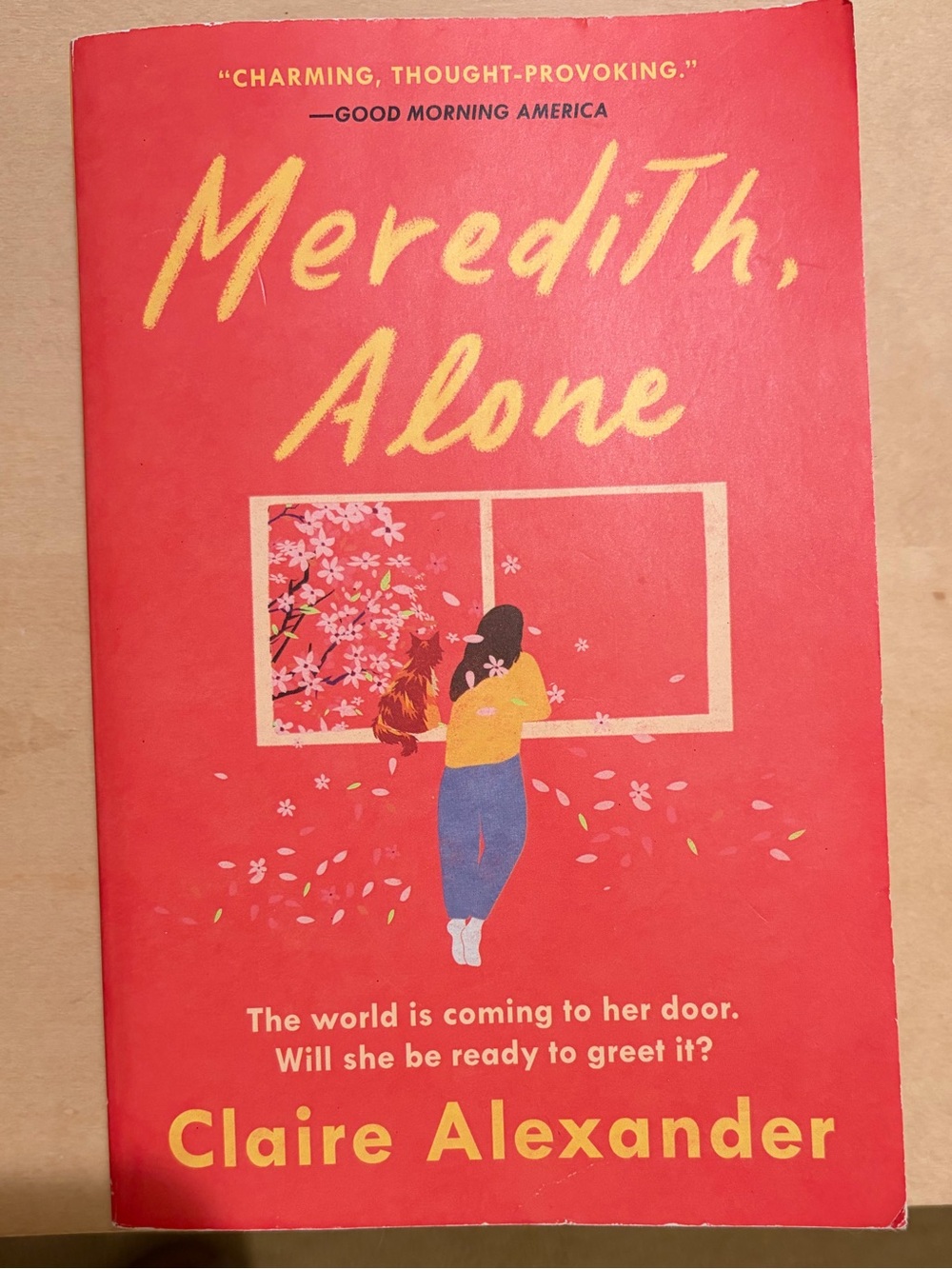 Claire Alexander 'Meredith, Alone' Paperback Book - Red Cover